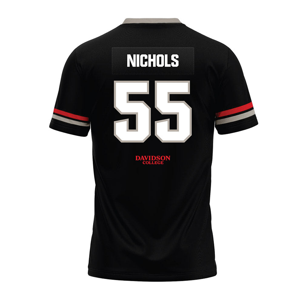 Davidson - NCAA Football : Parker Nichols - 2024 Black Premium Football Jersey-1
