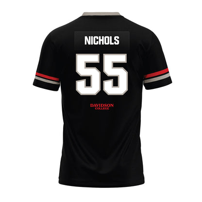 Davidson - NCAA Football : Parker Nichols - 2024 Black Premium Football Jersey-1