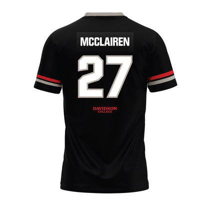 Davidson - NCAA Football : Revis McClairen - 2024 Black Premium Football Jersey-1
