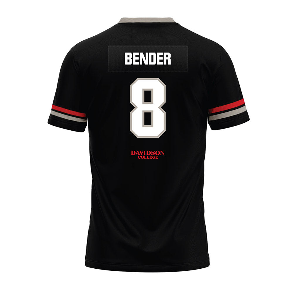 Davidson - NCAA Football : Hayden Bender - 2024 Black Premium Football Jersey-1