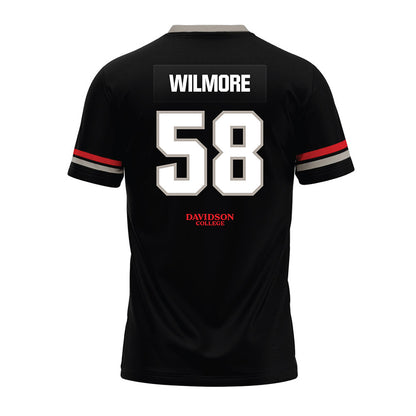 Davidson - NCAA Football : Lincoln Wilmore - 2024 Black Premium Football Jersey-1