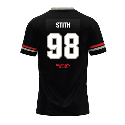 Davidson - NCAA Football : Jeramy Stith - 2024 Black Premium Football Jersey-1