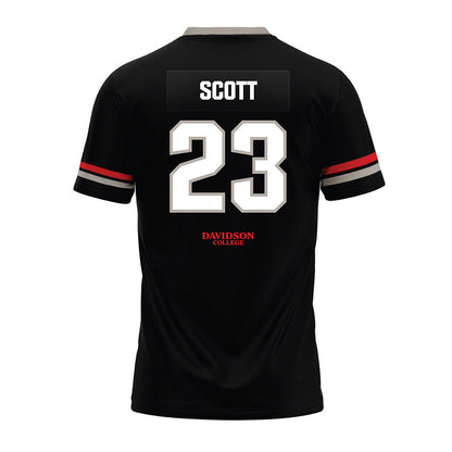 Davidson - NCAA Football : Nakoma Scott - 2024 Black Premium Football Jersey-1