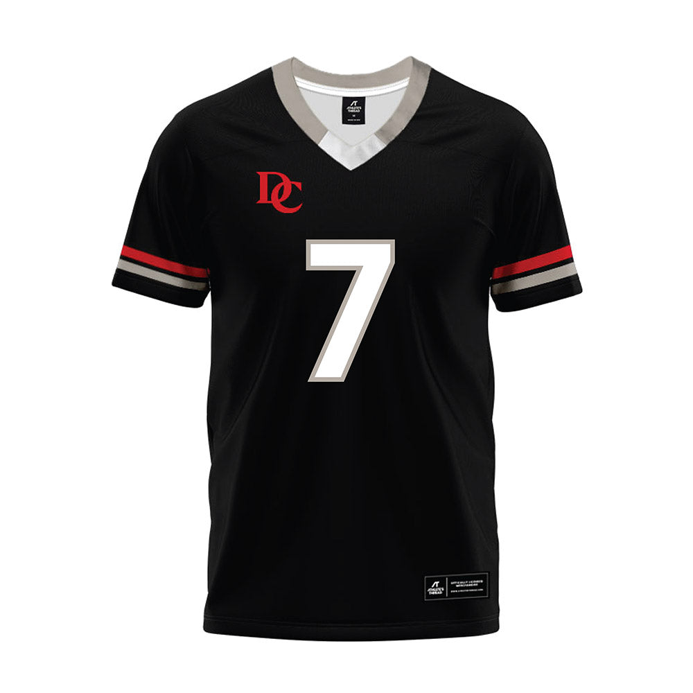 Davidson - NCAA Football : Jim Franklin - 2024 Black Premium Football Jersey-0