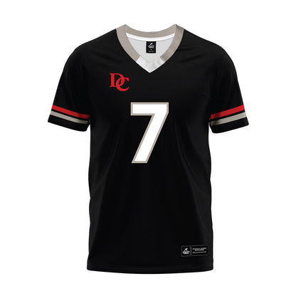 Davidson - NCAA Football : Jim Franklin - 2024 Black Premium Football Jersey-0