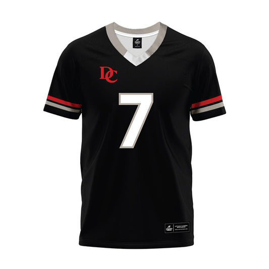 Davidson - NCAA Football : Jim Franklin - 2024 Black Premium Football Jersey-0