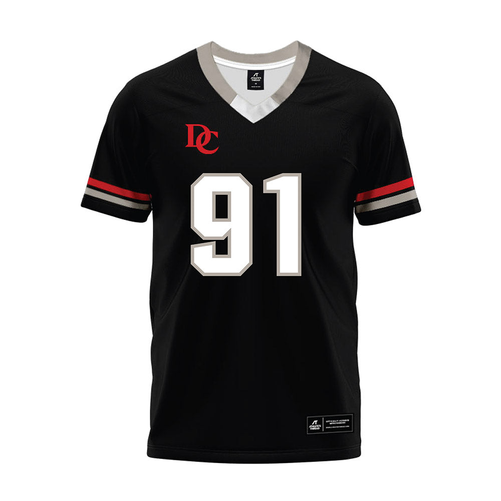 Davidson - NCAA Football : Will Volk - 2024 Black Premium Football Jersey-0