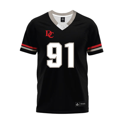Davidson - NCAA Football : Will Volk - 2024 Black Premium Football Jersey-0