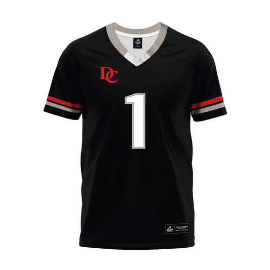 Davidson - NCAA Football : Christian Lyons - 2024 Black Premium Football Jersey-0