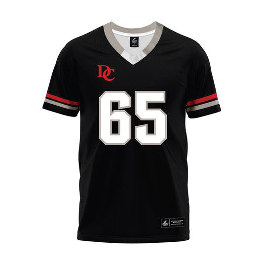 Davidson - NCAA Football : Russell Hutchens - 2024 Black Premium Football Jersey-0
