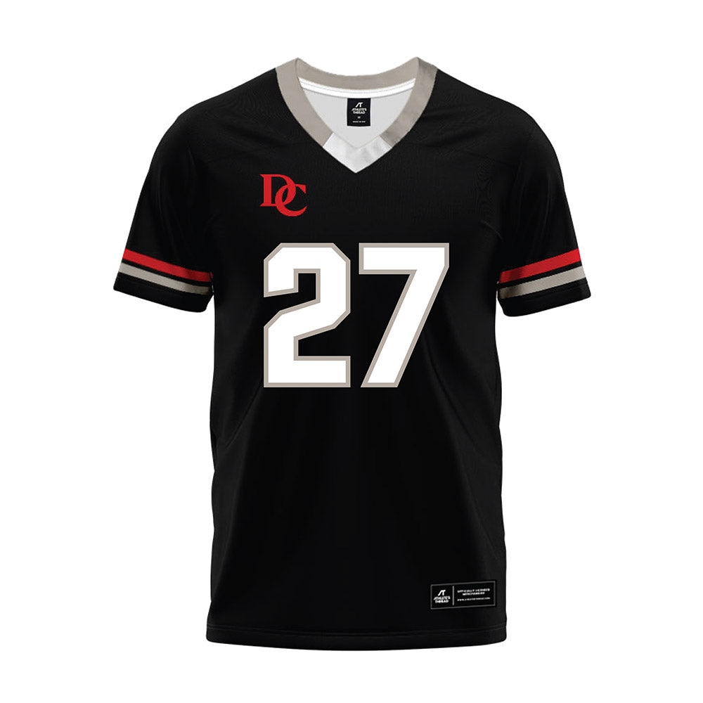 Davidson - NCAA Football : Revis McClairen - 2024 Black Premium Football Jersey-0
