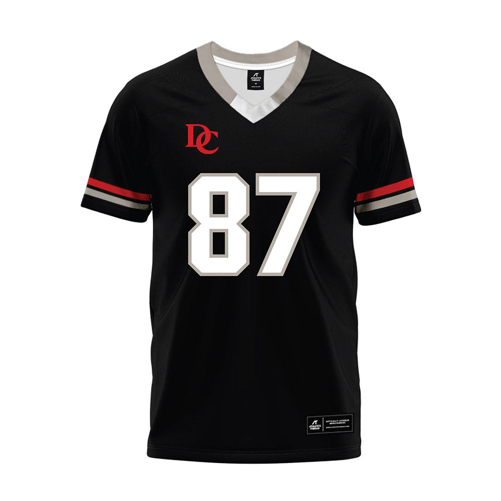 Davidson - NCAA Football : Cal Neubauer - 2024 Black Premium Football Jersey-0