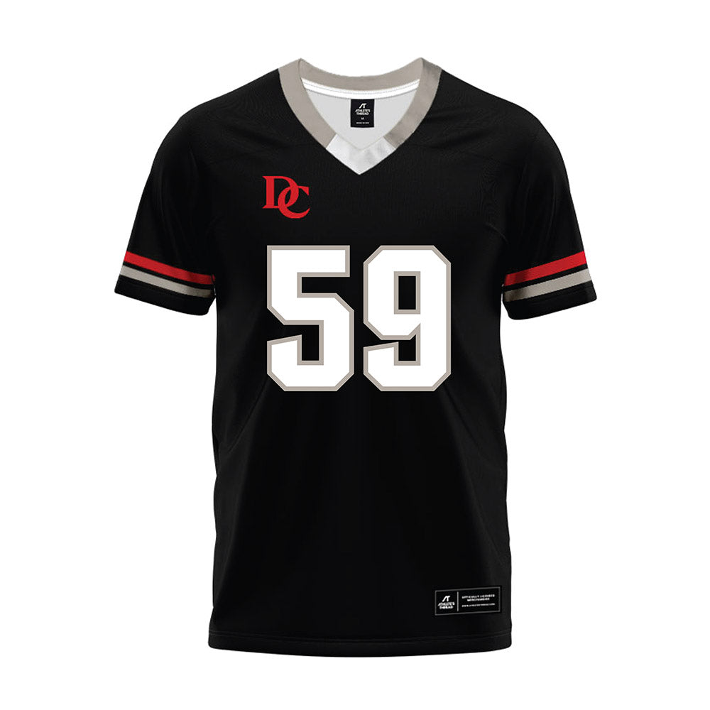 Davidson - NCAA Football : Danzel Chukwuemeka - 2024 Black Premium Football Jersey-0