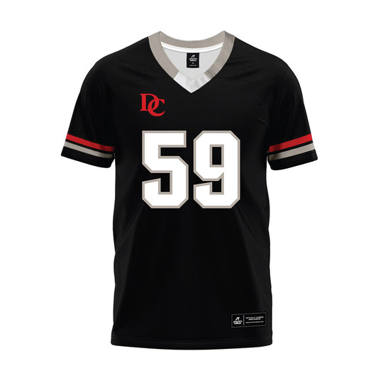 Davidson - NCAA Football : Danzel Chukwuemeka - 2024 Black Premium Football Jersey-0