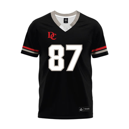 Davidson - NCAA Football : Cal Neubauer - 2024 Black Premium Football Jersey-0