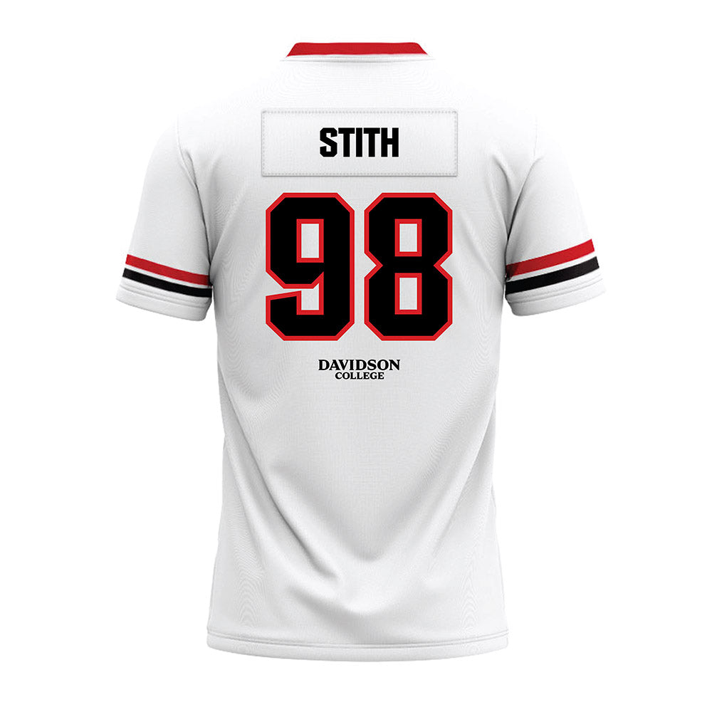 Davidson - NCAA Football : Jeramy Stith - 2024 White Premium Football Jersey-1