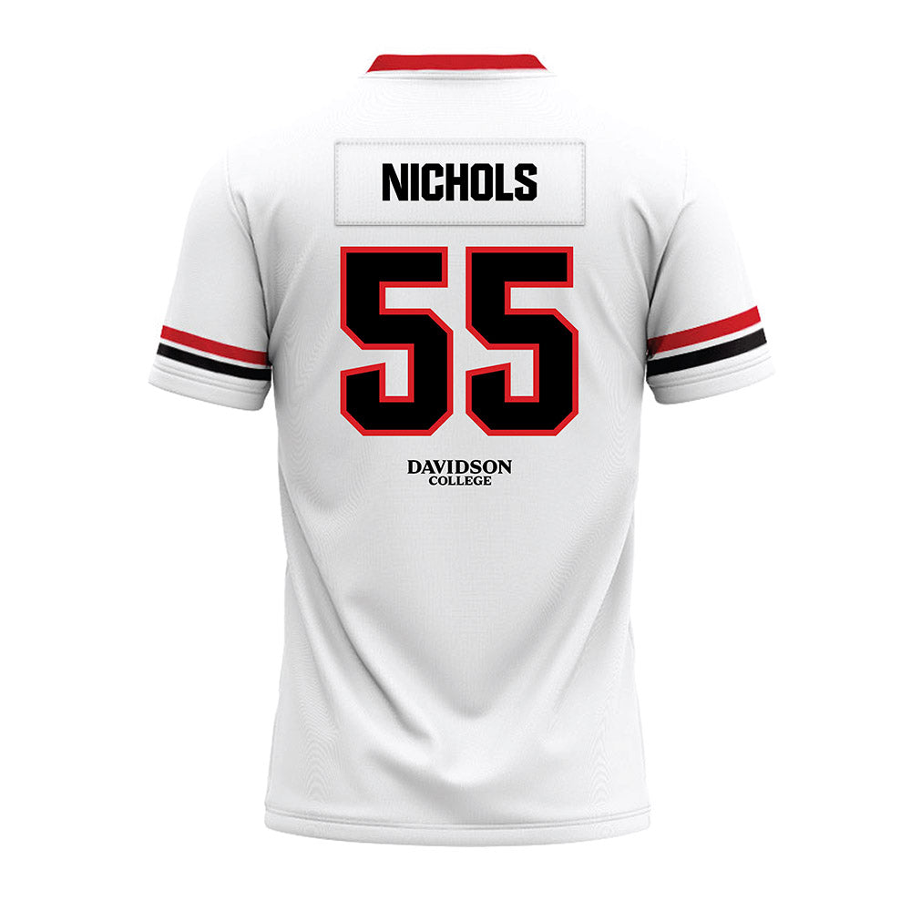 Davidson - NCAA Football : Parker Nichols - 2024 White Premium Football Jersey-1