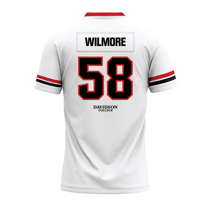 Davidson - NCAA Football : Lincoln Wilmore - 2024 White Premium Football Jersey-1