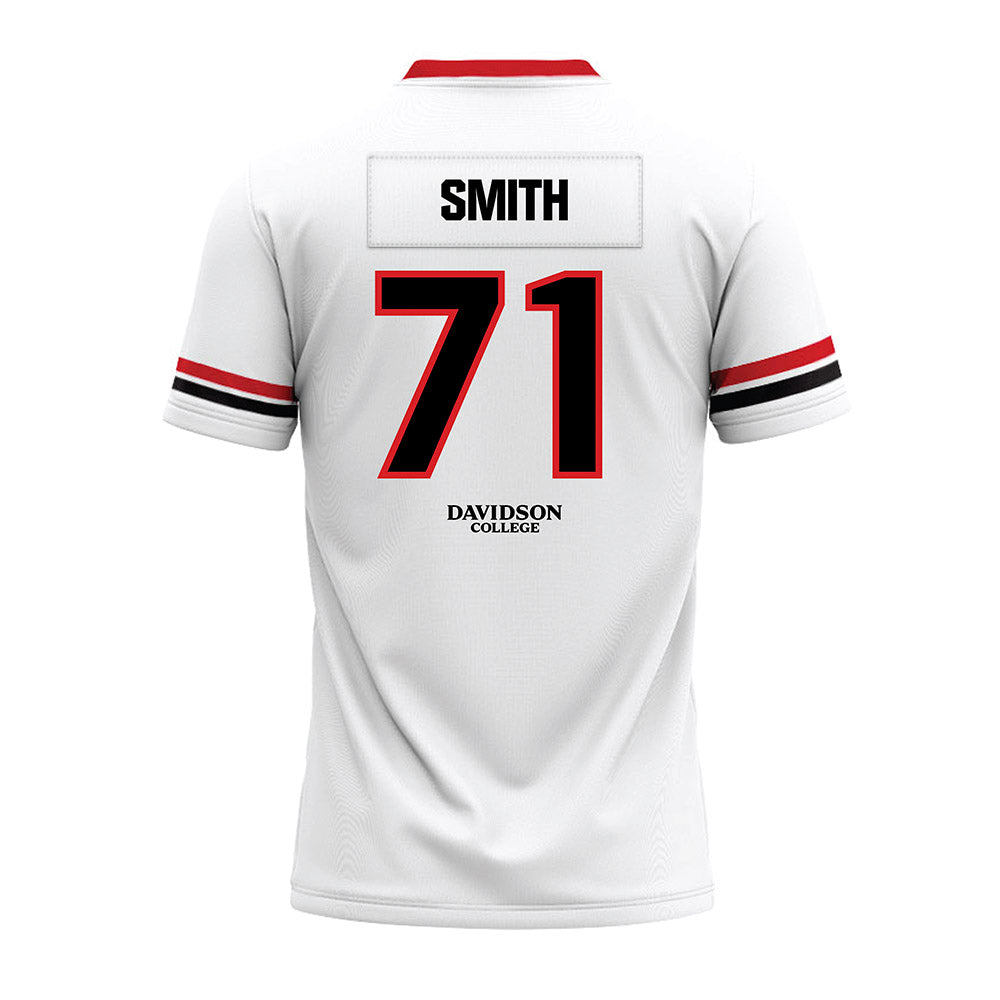 Davidson - NCAA Football : Cole Smith - 2024 White Premium Football Jersey-1