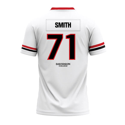 Davidson - NCAA Football : Cole Smith - 2024 White Premium Football Jersey-1