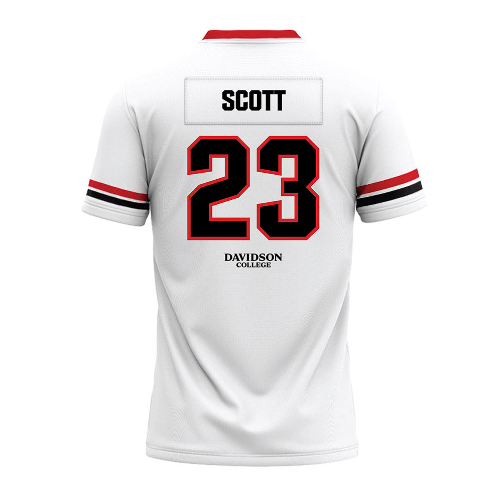 Davidson - NCAA Football : Nakoma Scott - 2024 White Premium Football Jersey-1