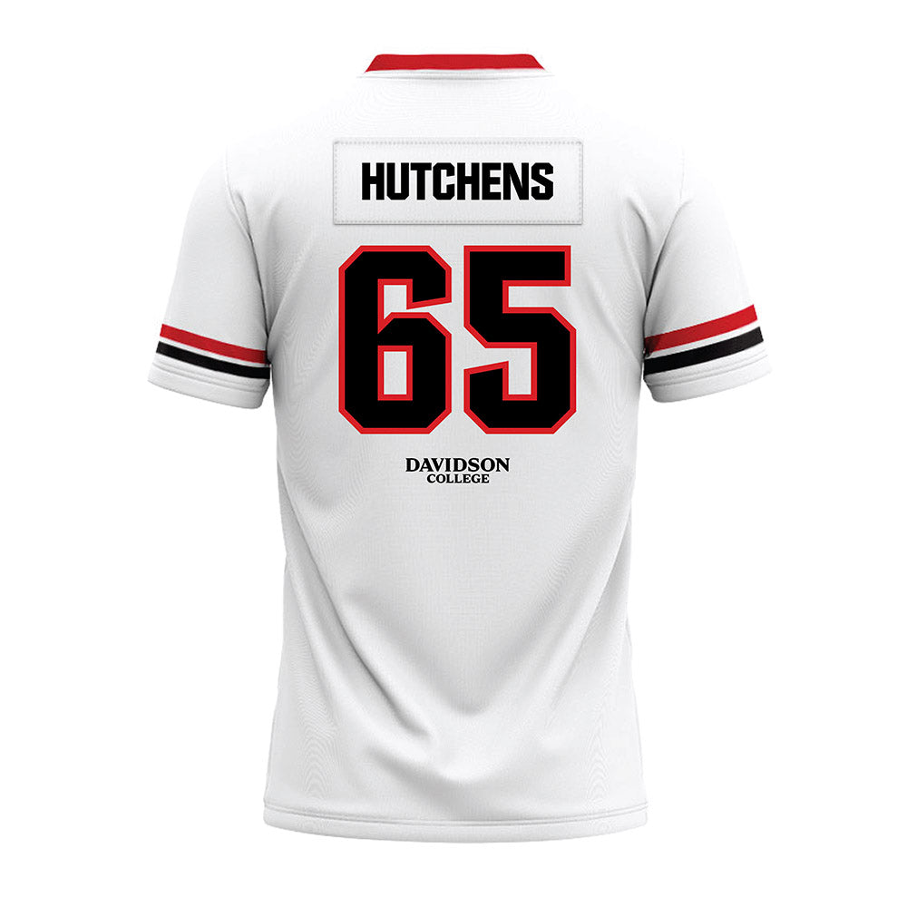 Davidson - NCAA Football : Russell Hutchens - 2024 White Premium Football Jersey-1