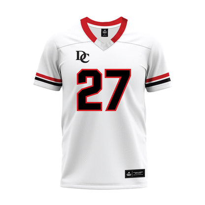 Davidson - NCAA Football : Revis McClairen - 2024 White Premium Football Jersey-0