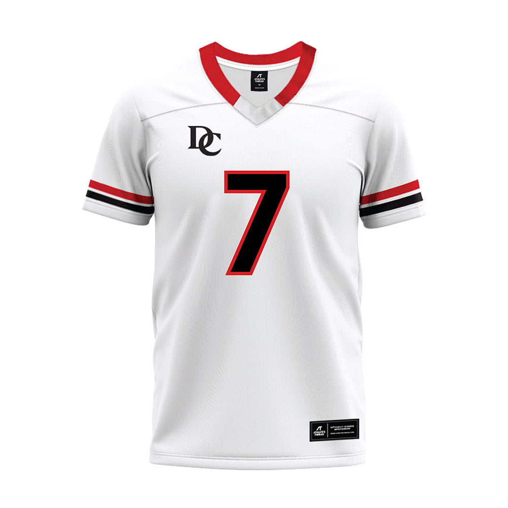 Davidson - NCAA Football : Jim Franklin - 2024 White Premium Football Jersey-0