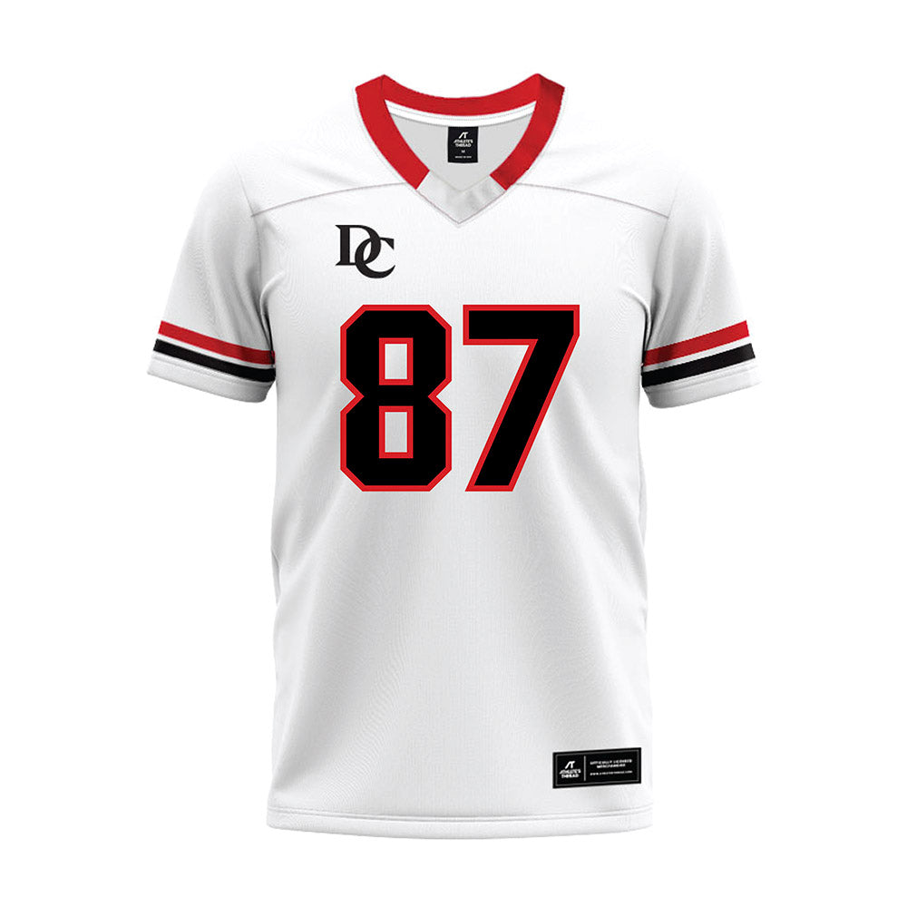 Davidson - NCAA Football : Cal Neubauer - 2024 White Premium Football Jersey-0