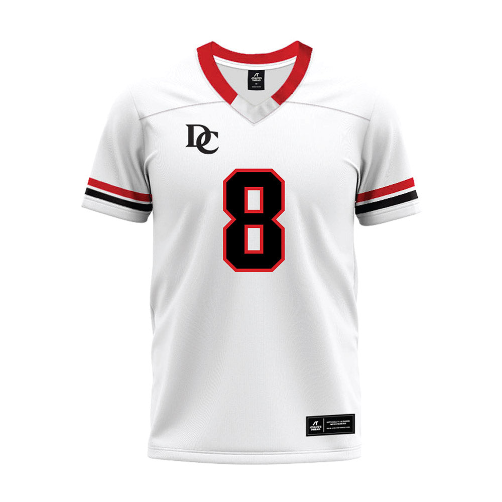 Davidson - NCAA Football : Hayden Bender - 2024 White Premium Football Jersey-0