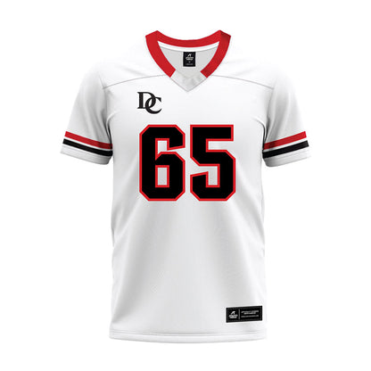 Davidson - NCAA Football : Russell Hutchens - 2024 White Premium Football Jersey-0