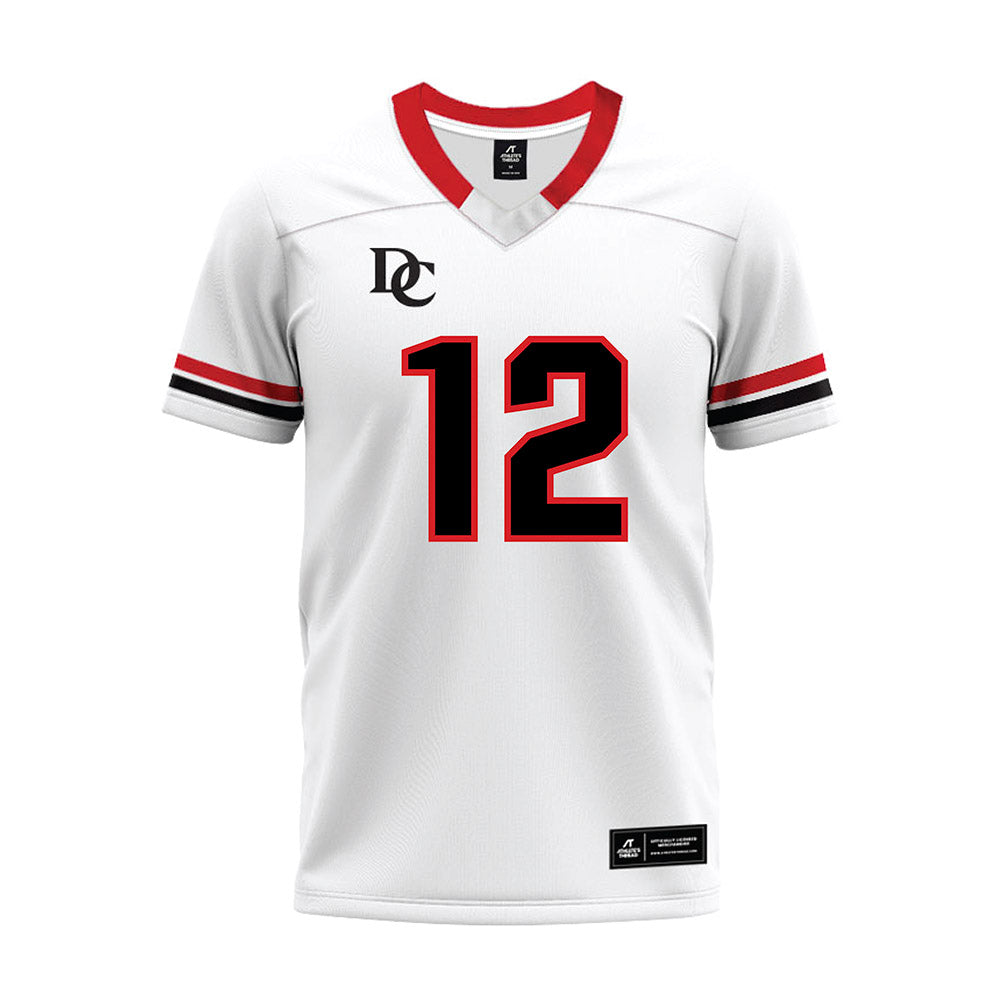 Davidson - NCAA Football : Christian Lyons - 2024 White Premium Football Jersey-0