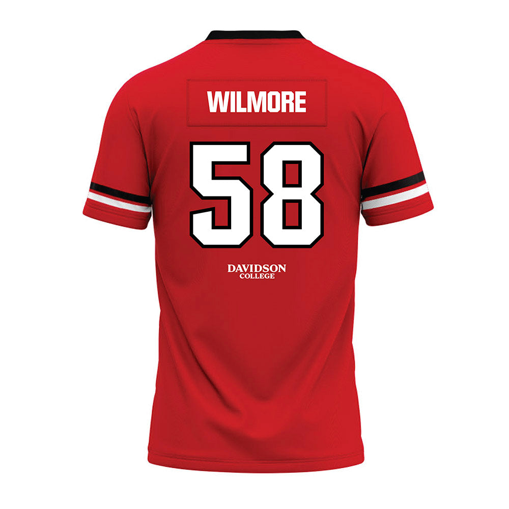 Davidson - NCAA Football : Lincoln Wilmore - 2024 Orange Premium Football Jersey-1
