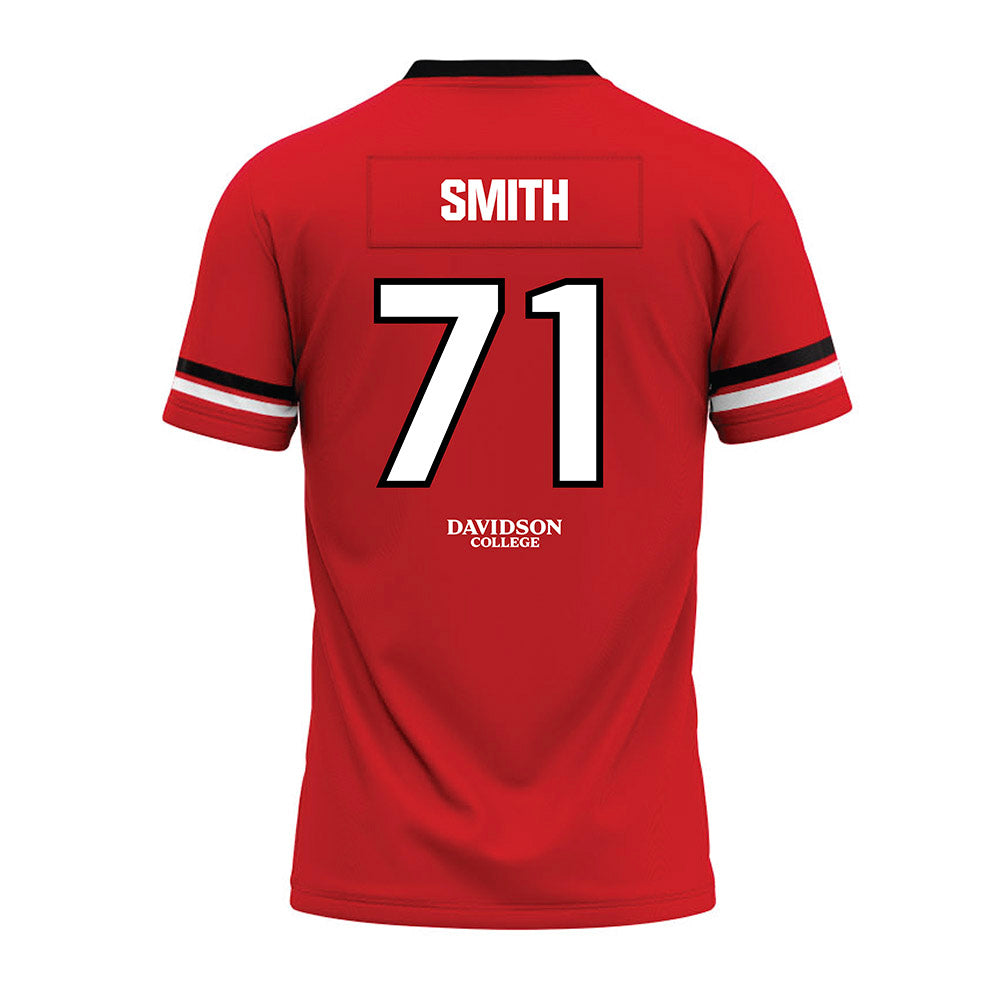 Davidson - NCAA Football : Cole Smith - 2024 Orange Premium Football Jersey-1
