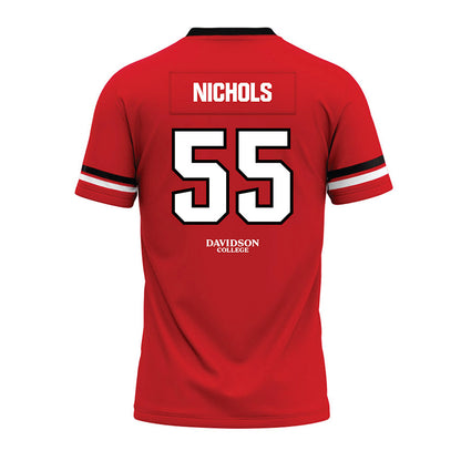 Davidson - NCAA Football : Parker Nichols - 2024 Orange Premium Football Jersey-1