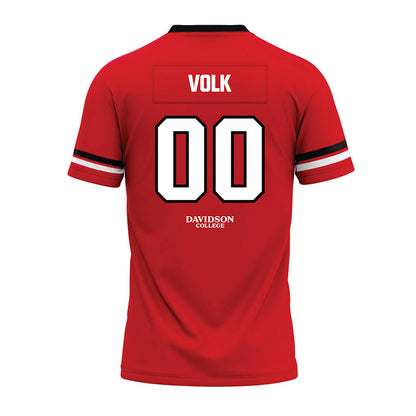 Davidson - NCAA Football : Will Volk - 2024 Orange Premium Football Jersey-1