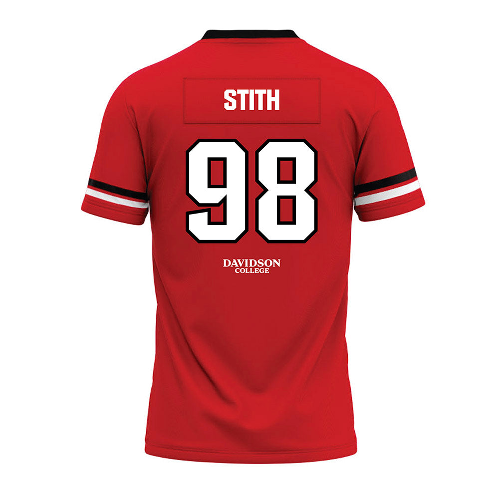 Davidson - NCAA Football : Jeramy Stith - 2024 Orange Premium Football Jersey-1