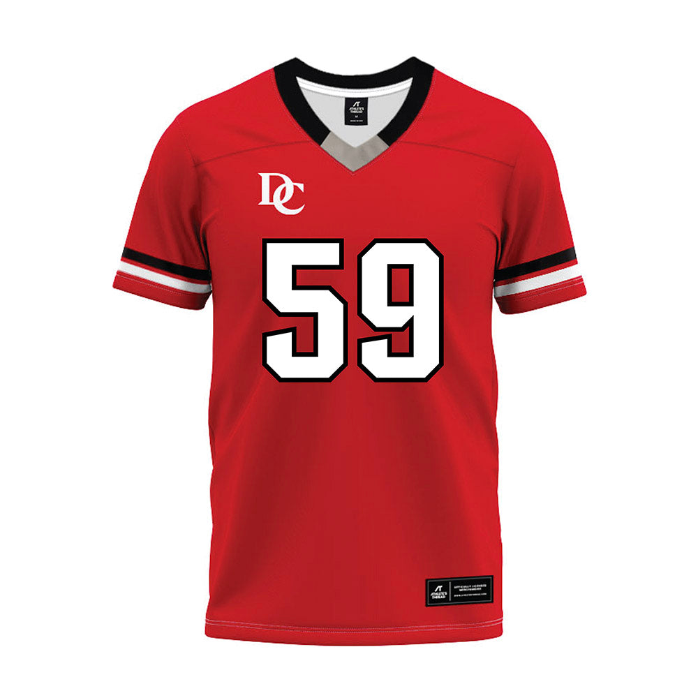 Davidson - NCAA Football : Danzel Chukwuemeka - 2024 Orange Premium Football Jersey-0