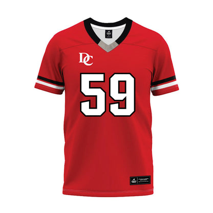Davidson - NCAA Football : Danzel Chukwuemeka - 2024 Orange Premium Football Jersey-0