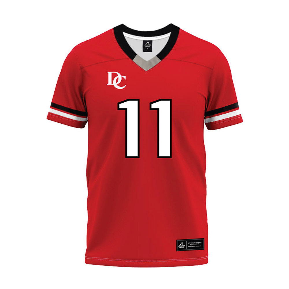 Davidson - NCAA Football : Tre Johnson - 2024 Orange Premium Football Jersey-0