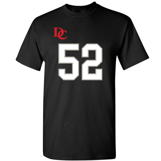 Davidson - NCAA Football : Vincenzo Verdi - Black Replica Shersey T-Shirt-0