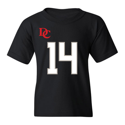 Davidson - NCAA Football : Isaiah Sepand - Black Replica Shersey Youth T-Shirt