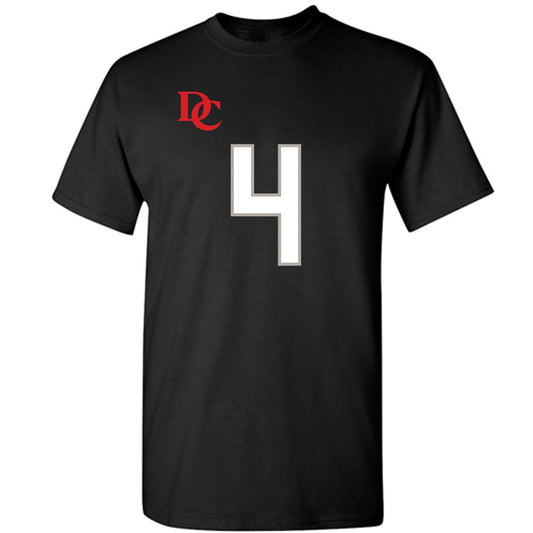 Davidson - NCAA Football : Tahir Henry - Black Replica Shersey T-Shirt