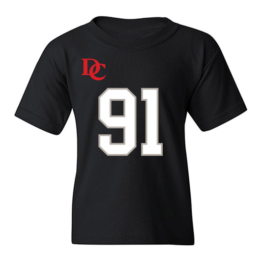 Davidson - NCAA Football : Will Volk - Black Replica Shersey Youth T-Shirt-0