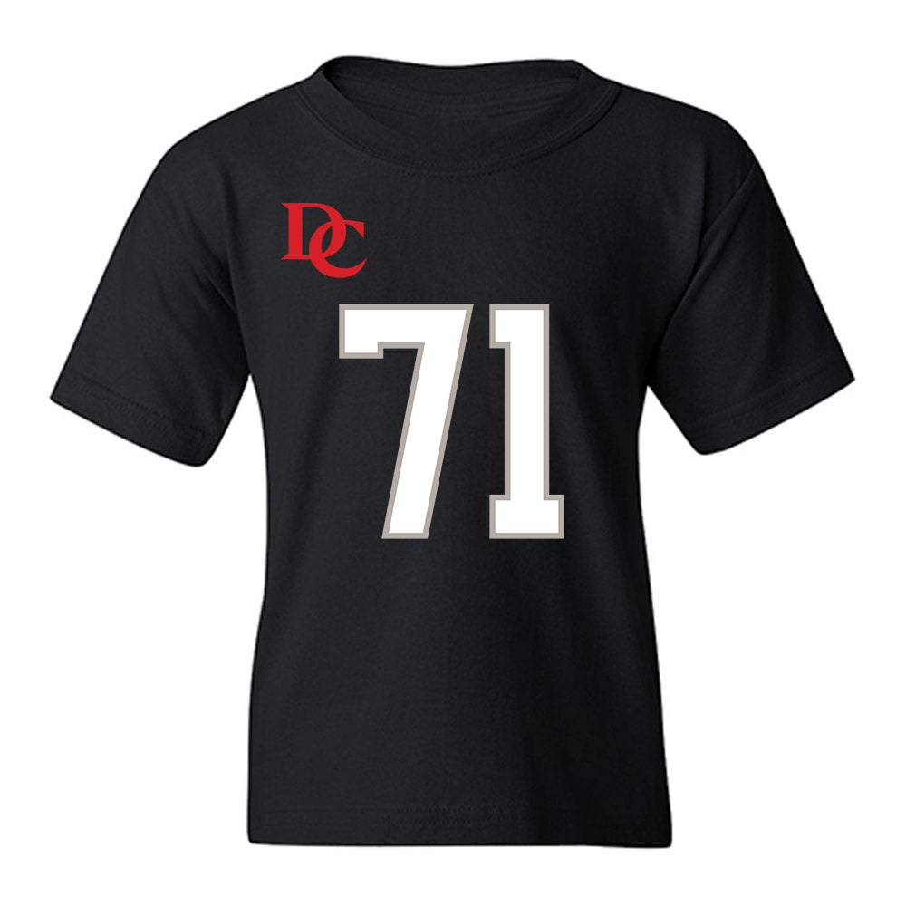 Davidson - NCAA Football : Cole Smith - Black Replica Shersey Youth T-Shirt-0