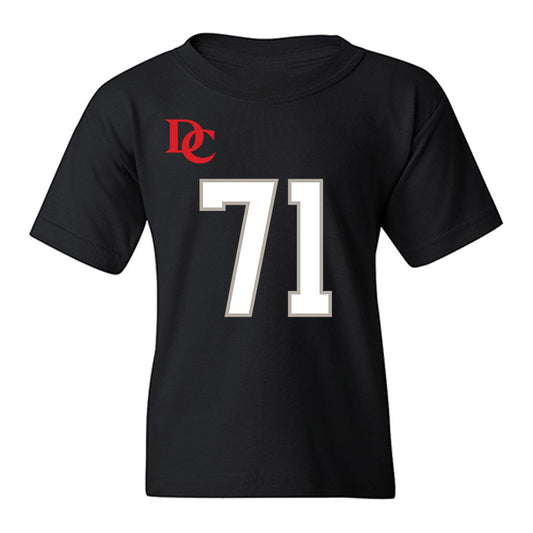 Davidson - NCAA Football : Cole Smith - Black Replica Shersey Youth T-Shirt-0