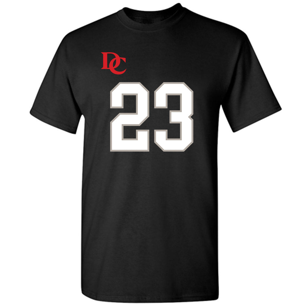 Davidson - NCAA Football : Nakoma Scott - Black Replica Shersey T-Shirt-0