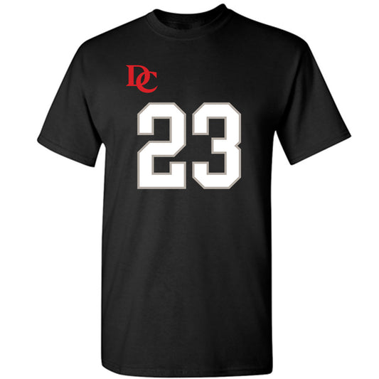 Davidson - NCAA Football : Nakoma Scott - Black Replica Shersey T-Shirt-0