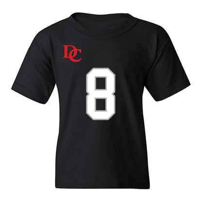 Davidson - NCAA Football : Hayden Bender - Black Replica Shersey Youth T-Shirt-0