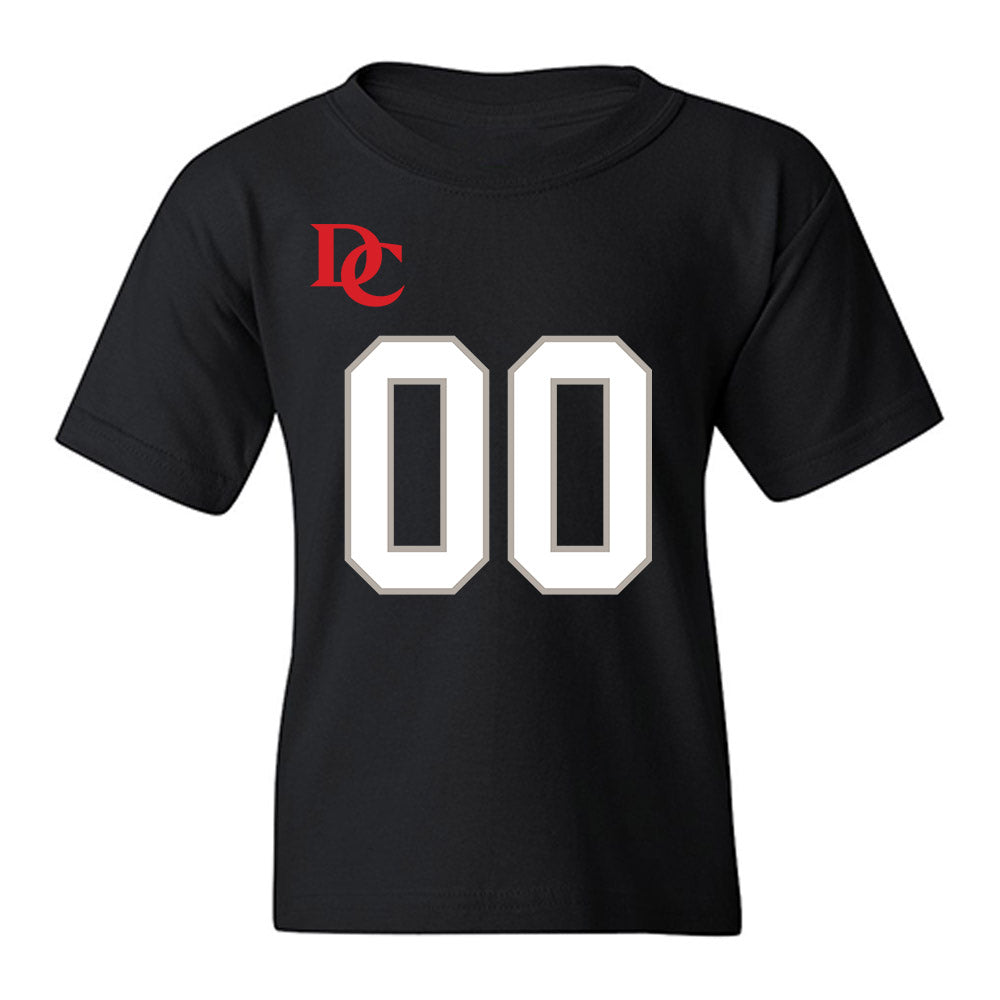 Davidson - NCAA Football : Will Volk - Black Replica Shersey Youth T-Shirt-0